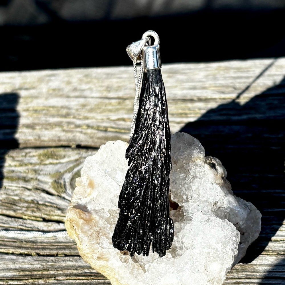 Black Kyanite Necklace - Picture 5 of 11